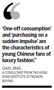 Fashionable buyers have youth, money and rotten taste