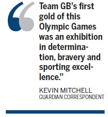 Britain wins gold, then another, then everybody celebrates a lot