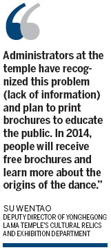 Lamas dance with the 'devil' at Beijing temple