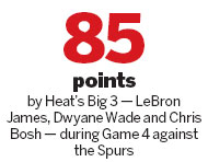 Big 3 help Heat even Finals 2-2