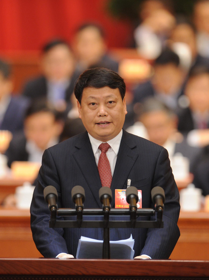 唐一軍委員作大會(huì)發(fā)言