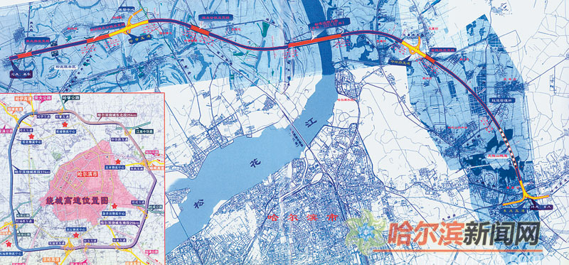 哈爾濱繞城高速全線貫通 城南到城北車程將縮至1小時
