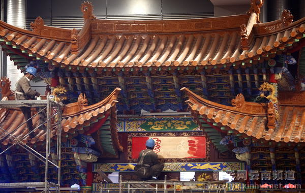 上海世博會(huì)云南館顯露雛形