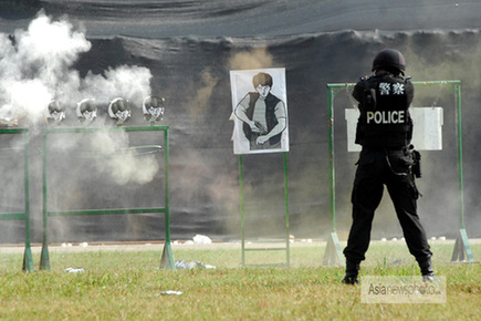廣東省舉行公安特警應(yīng)急處突演練