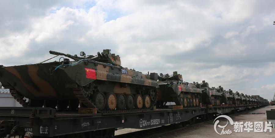 高清：中俄聯(lián)合軍演中方27日起向演習(xí)地域投送兵力