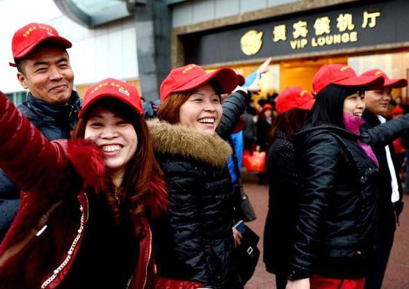 福州外來工包機返鄉(xiāng)