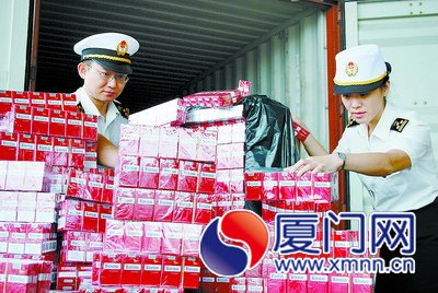 廈門(mén)海關(guān)查獲14萬(wàn)盒走私假煙 涉案金額約142萬(wàn)