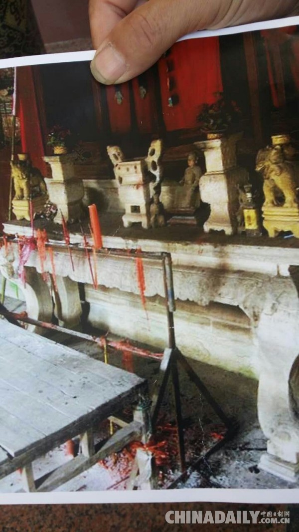 宗祠內(nèi)鎮(zhèn)祠之寶被盜 大冶警民四赴湖南尋回失竊文物