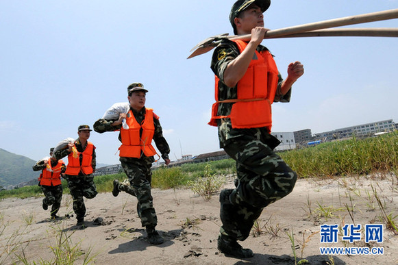 浙江溫州開(kāi)展防汛抗臺(tái)演練