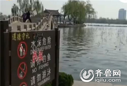 濟(jì)南三小伙兒凌晨大明湖電魚 5斤魚換來5日拘留