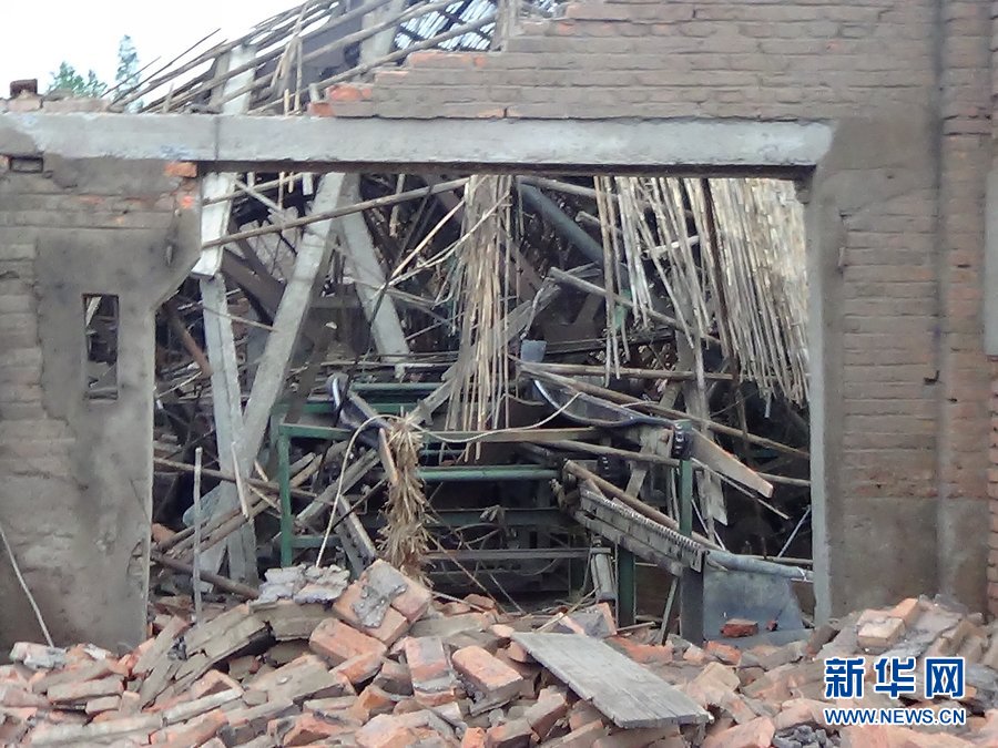 高清：江蘇省高郵市遭遇龍卷風(fēng)襲擊