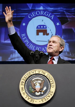 Bush's approval rating hits new low