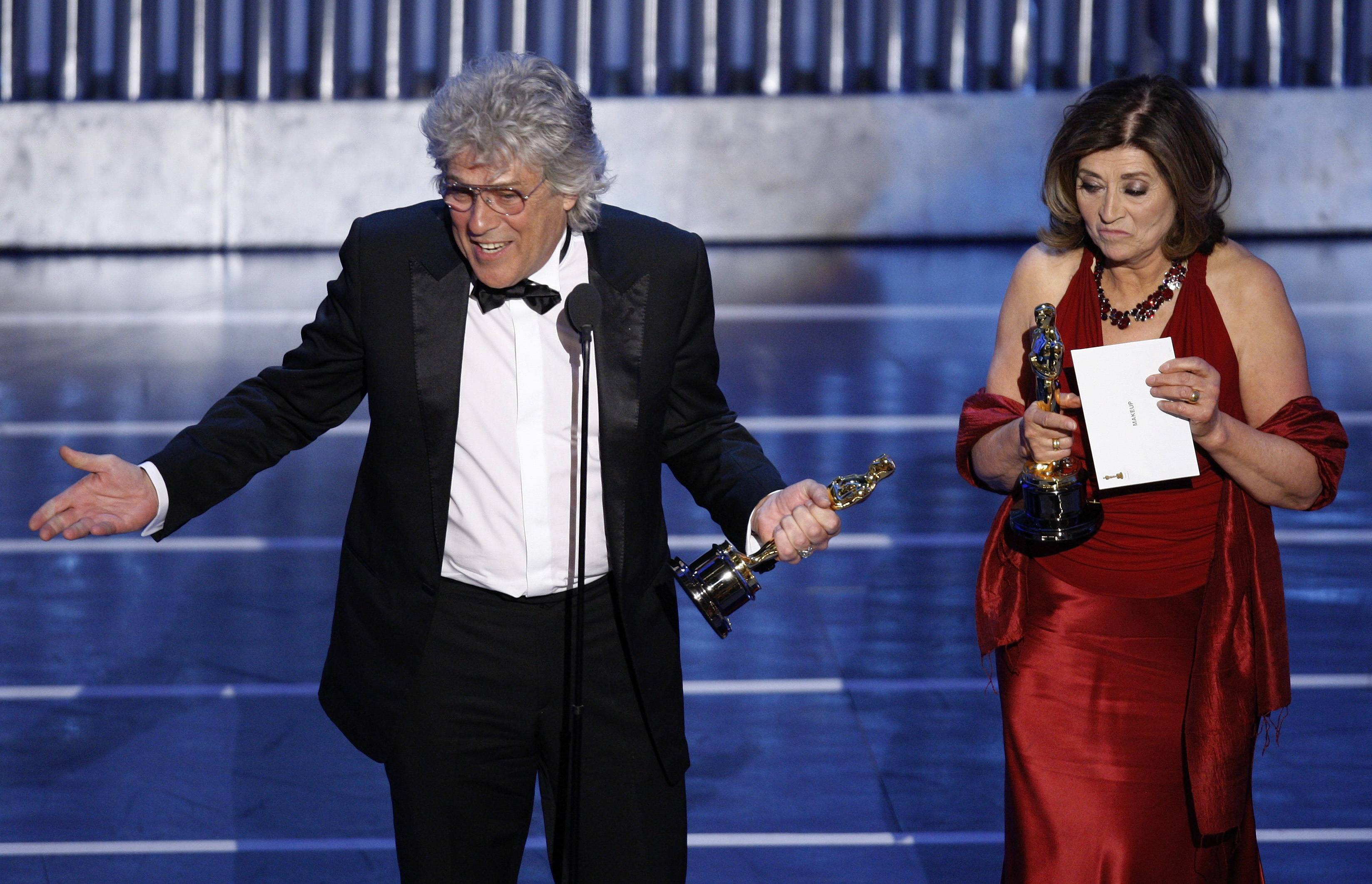 Lavergne and Archibald accept the Oscar for best makeup for