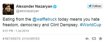 比利時對美國：華夫餅之“食詩戰(zhàn)役”