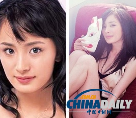 柳巖李小璐楊冪　女星整容前驚人對(duì)比照