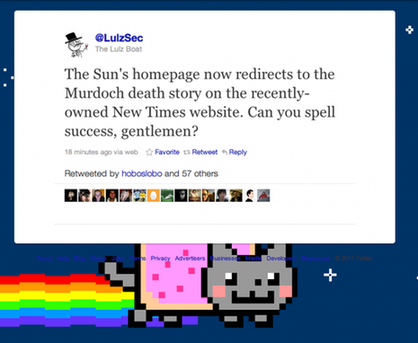 新聞集團《太陽報》網遭黑客襲擊 默多克“被死亡”