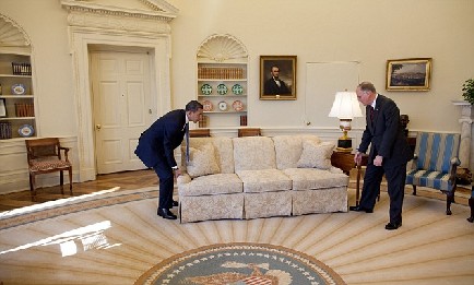 奧巴馬執(zhí)政百天親民有高招 300張照片狂秀白宮生活