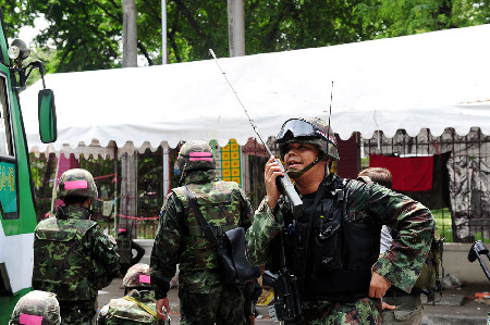 泰國曼谷世貿中心商場在沖突中遭縱火