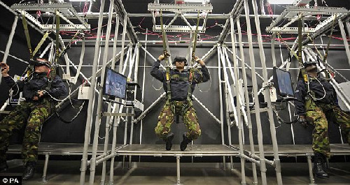 英研制出虛擬跳傘訓(xùn)練器 身處地面可模擬高空實(shí)跳