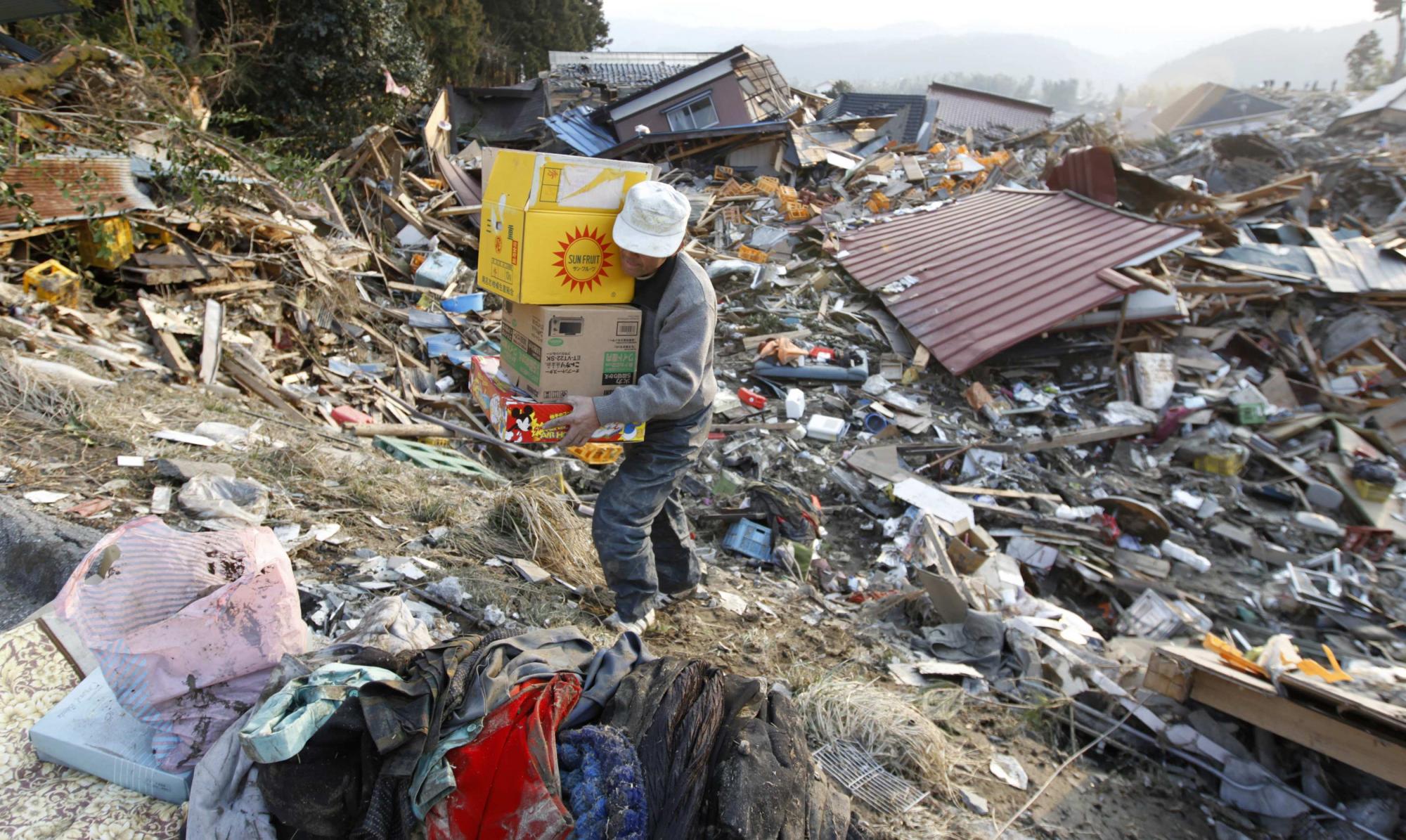 日本三座小城災后基本消失 傷亡失蹤者達數(shù)萬