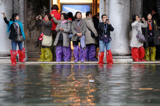 “水城”威尼斯再遭水淹