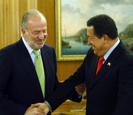 查韋斯稱(chēng)西班牙國(guó)王蓄胡像卡斯特羅 兩人“一笑泯恩仇”