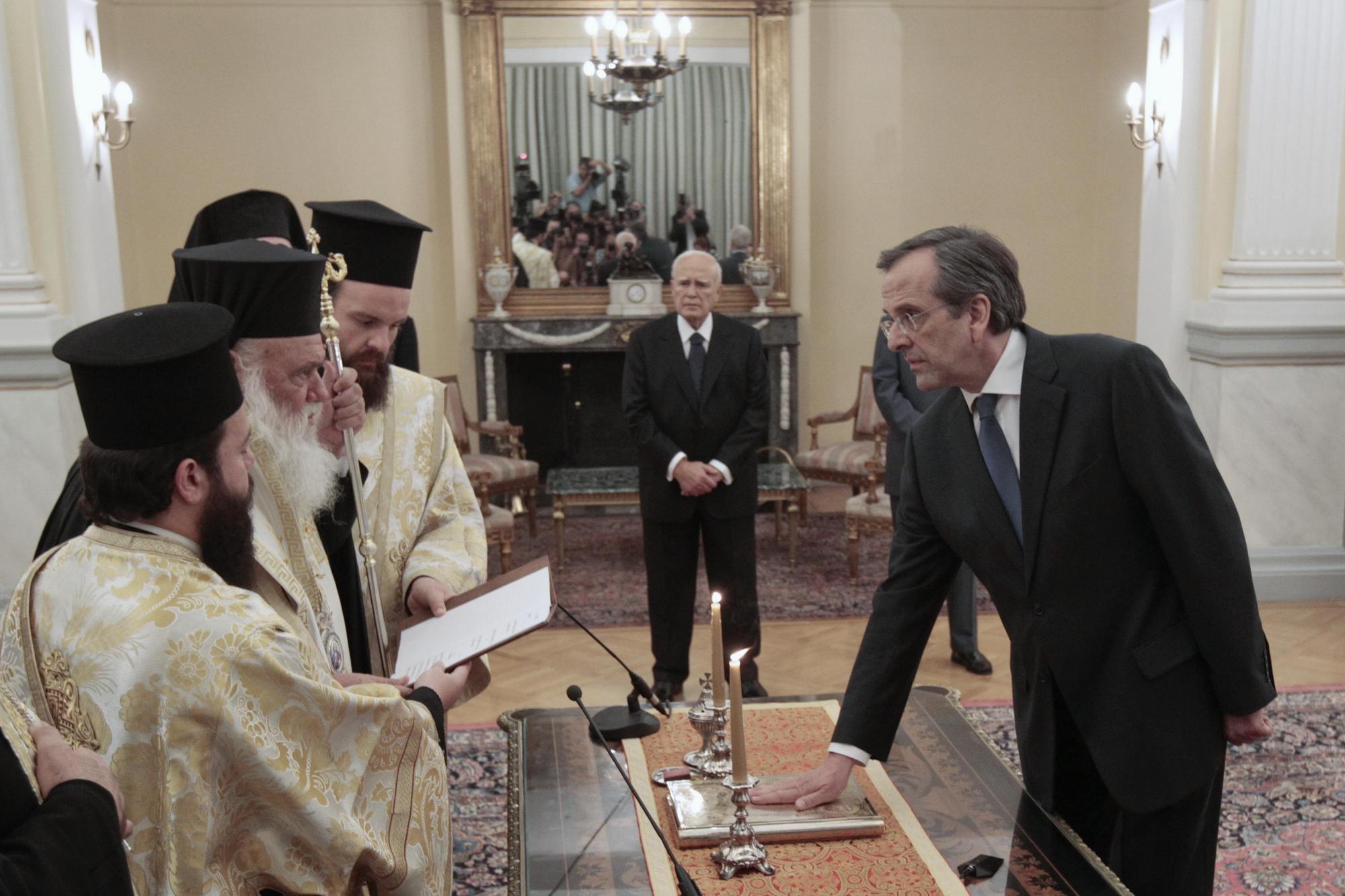 希臘“緊縮派”總理宣誓就職 新政府內(nèi)外挑戰(zhàn)重重