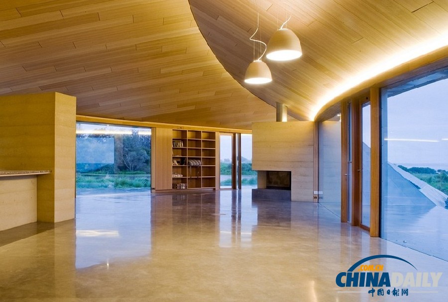 澳親自然別墅造型獨(dú)特 酷似隱形轟炸機(jī)(高清組圖)