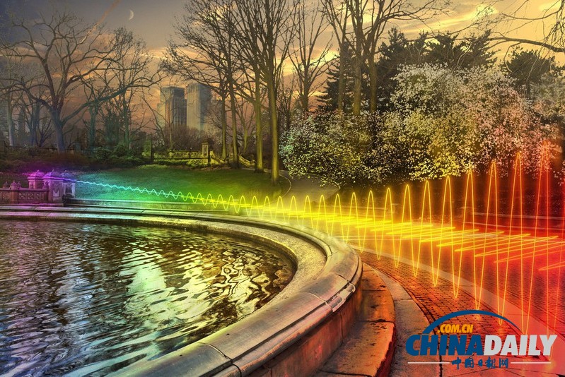 美輪美奐！美藝術(shù)家打造可見Wi-Fi信號