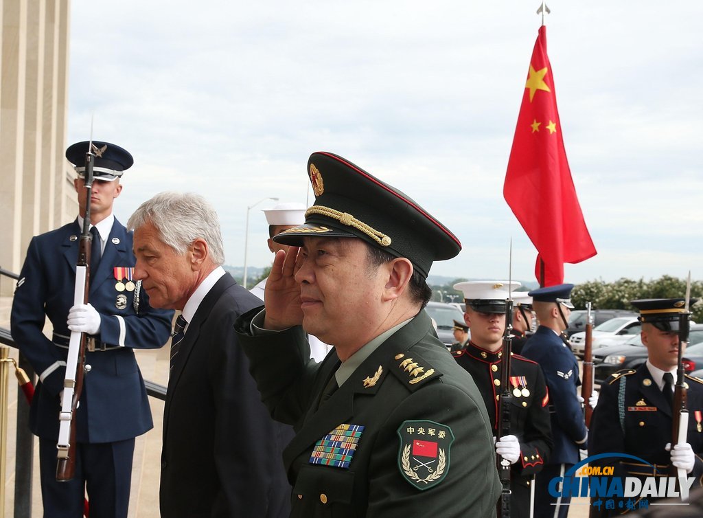 中美防長舉行會(huì)談美方支持中國崛起 兩軍將建立互信（組圖）