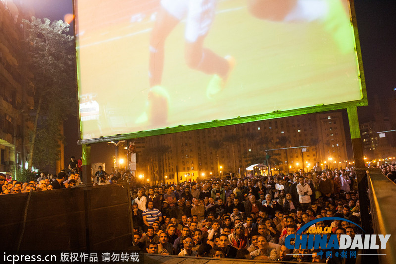 埃及民眾集會(huì)示威 紀(jì)念兩年前流血沖突事件