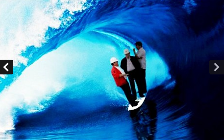 菲律賓官員視察災(zāi)區(qū)圖片系PS合成 引網(wǎng)友抨擊