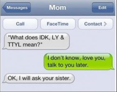 IDK、TTYL、LMAO是什么意思？
