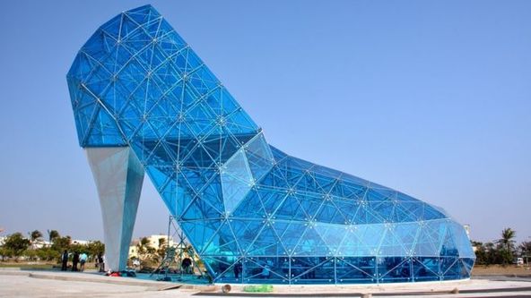 臺(tái)灣建巨型水晶鞋教堂 春節(jié)開(kāi)放