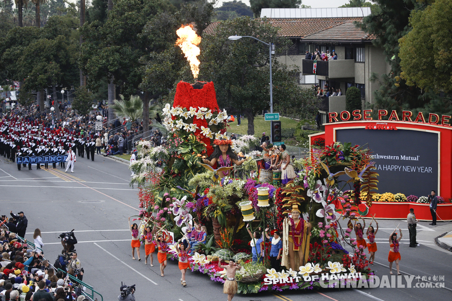 “孫悟空”、“小王子”花車亮相美國玫瑰花車大游行（組圖）