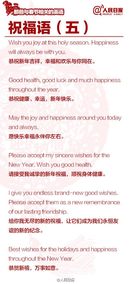 長(zhǎng)知識(shí)！100個(gè)與春節(jié)有關(guān)的英文用語