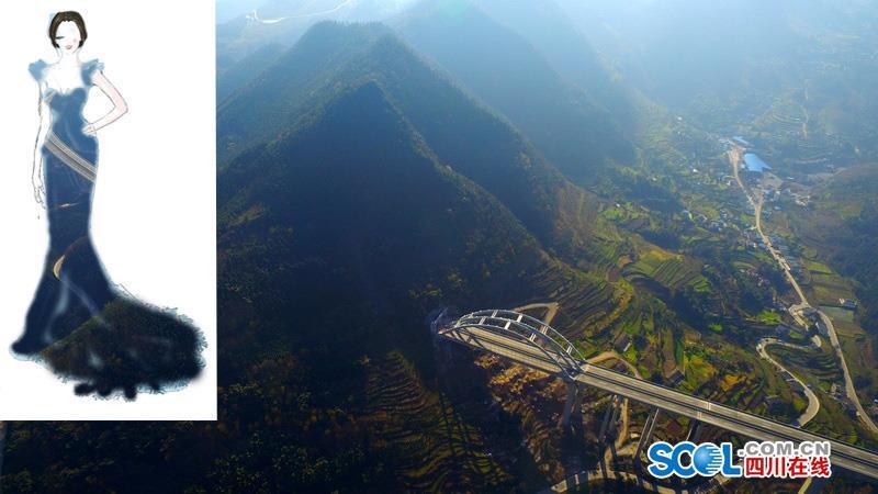 把高速公路做成衣服穿上身 美不美？（組圖）
