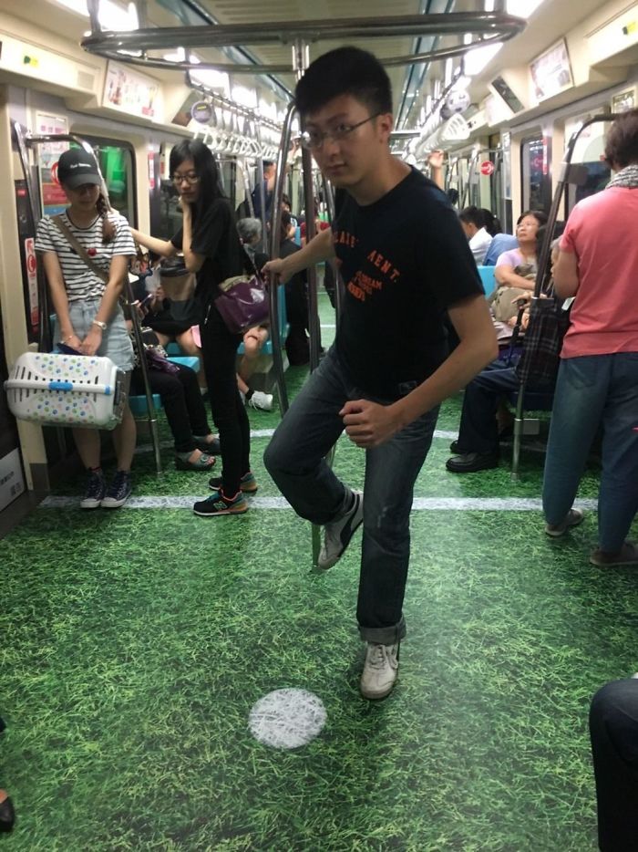 營造大運(yùn)會氣氛 臺北將地鐵變身為3D體育館（組圖）