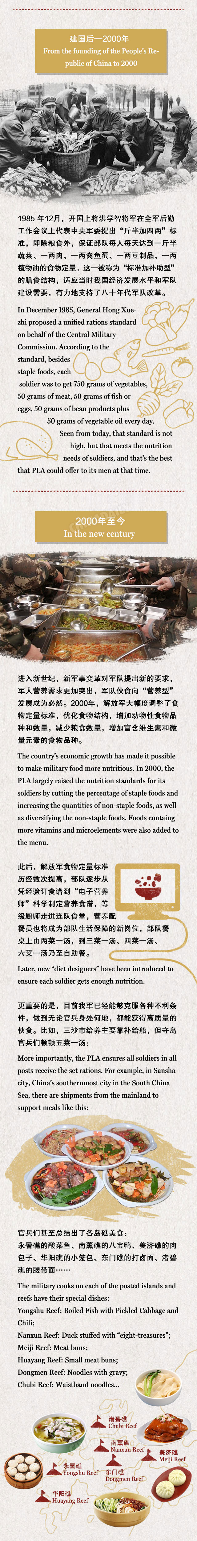 吃得好也是戰(zhàn)斗力！我軍90年來都吃啥？（組圖）