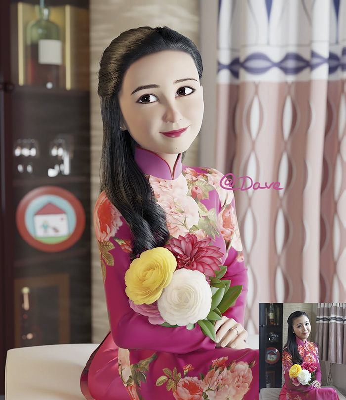 真人肖像變成動(dòng)畫(huà)主角！3D藝術(shù)家實(shí)現(xiàn)你的“皮克斯夢(mèng)”（組圖）