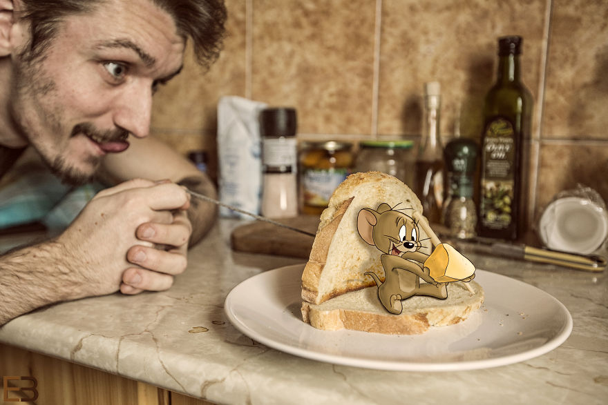 其妙無(wú)窮：和卡通人物在一起的生活（組圖）