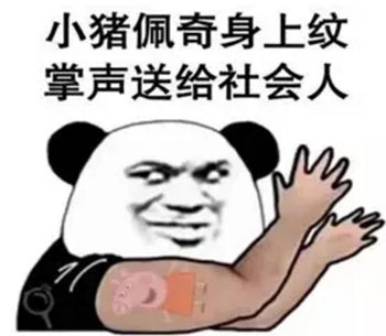 “小豬佩奇身上紋，掌聲送給社會人”這只粉紅豬憑啥火了？