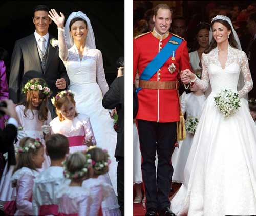 撞衫！英新王妃婚紗被指“抄襲”