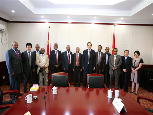 Liu Shijin meets with Ethiopian delegation