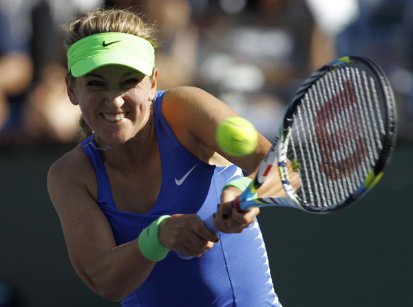 Top seed Victoria Azarenka charged into the fourth round of the Indian Wells WTA tournament by crushing Svetlana Kuznetsova 6-1 6-2 on Sunday, improving her unbeaten record to 19-0 this year. Azarenka, Li ease into Indian Wells 4th round